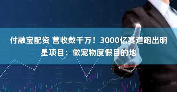 付融宝配资 营收数千万！3000亿赛道跑出明星项目：做宠物度假目的地